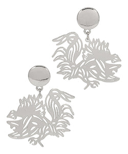 Gamecock Filigree Earrings
