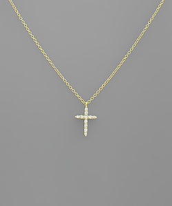 CZ Cross Necklace