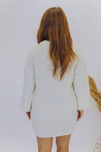 Only You Sweaters Dress- Cream