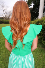 Load image into Gallery viewer, Fern Ruffle Top- Kelly Green
