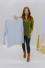 Load image into Gallery viewer, Effortless Oversized Long Sleeve Top- Olive
