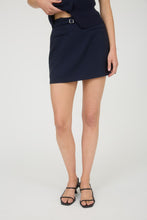 Load image into Gallery viewer, Jamie Belted Skirt- Navy
