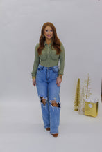 Load image into Gallery viewer, Love Me Softly Ruched Crop Top-Olive
