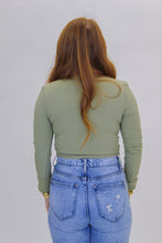 Load image into Gallery viewer, Love Me Softly Ruched Crop Top-Olive
