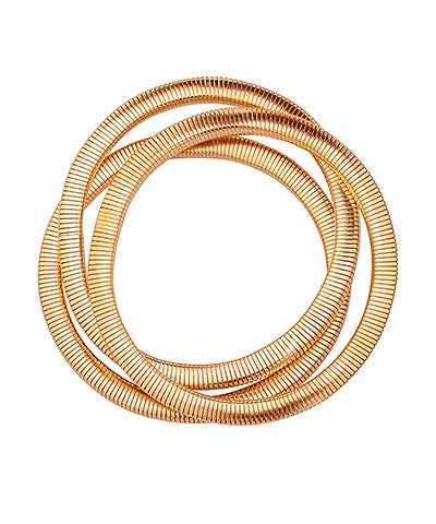 3 Row Omega Bracelet Set