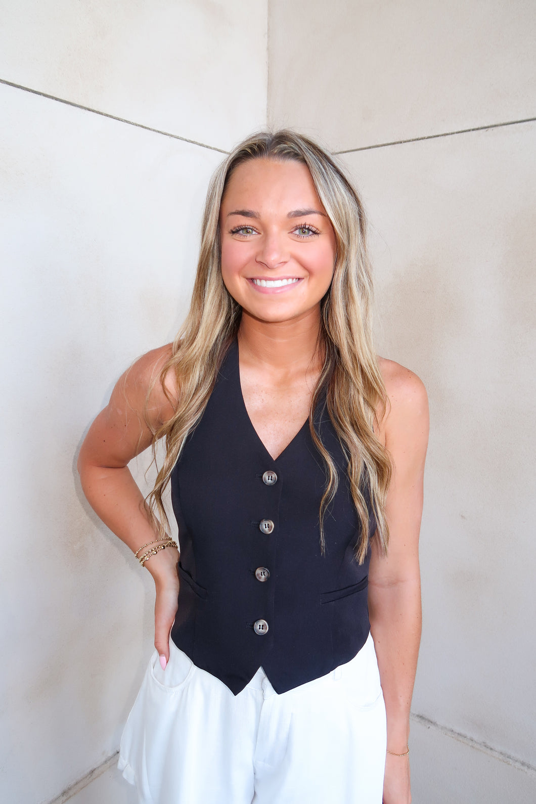 Porter Halter Vest-Black