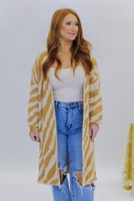 Load image into Gallery viewer, Zebra Printed Cardigan- Beige
