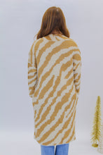 Load image into Gallery viewer, Zebra Printed Cardigan- Beige
