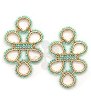 Load image into Gallery viewer, Infinity Knot Seed Bead Earrings
