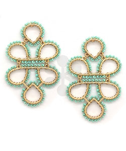 Infinity Knot Seed Bead Earrings