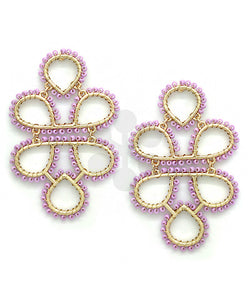 Infinity Knot Seed Bead Earrings