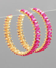 Load image into Gallery viewer, Multi Shape Glass Hoops
