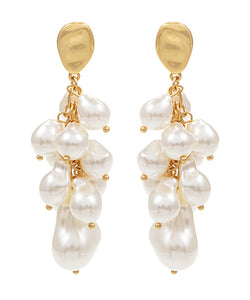 Baroque Pearl Grape Earrings