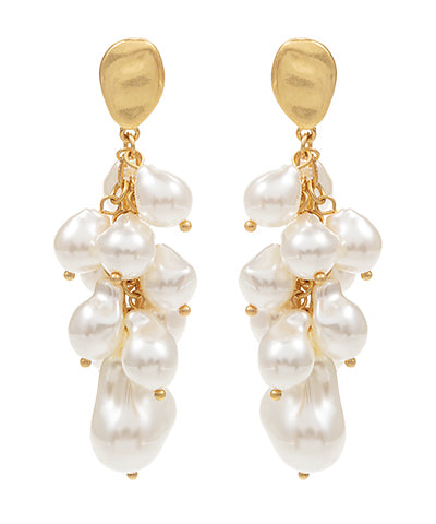 Baroque Pearl Grape Earrings