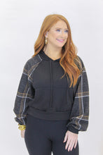 Load image into Gallery viewer, Fall Afternoon Plaid Hoodies- Black
