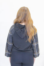 Load image into Gallery viewer, Fall Afternoon Plaid Hoodies- Black
