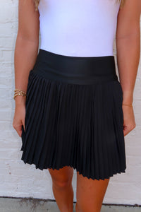 Move It Pleated Tennis Skort-Black