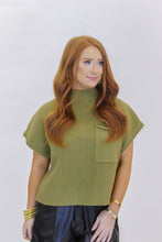Load image into Gallery viewer, In the Fall Mock Neck Sweater Top- Olive

