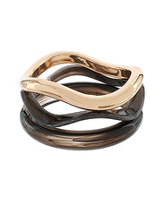 Load image into Gallery viewer, Row Marble &amp; Metal Bangle Set
