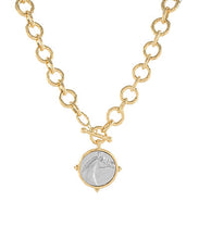 Load image into Gallery viewer, Horsehead Round Pendant Necklace
