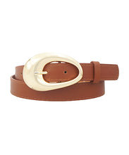 Load image into Gallery viewer, Organic Teardrop Buckle Belt
