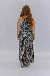 Haley Halter Neck Jumpsuit- Black