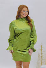 Load image into Gallery viewer, Winter Green Velvet Mini Dress- Green
