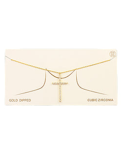 CZ Cross Necklace