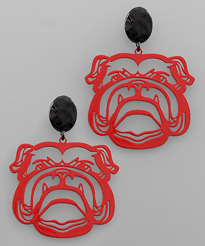 Bulldog Filigree Earrings