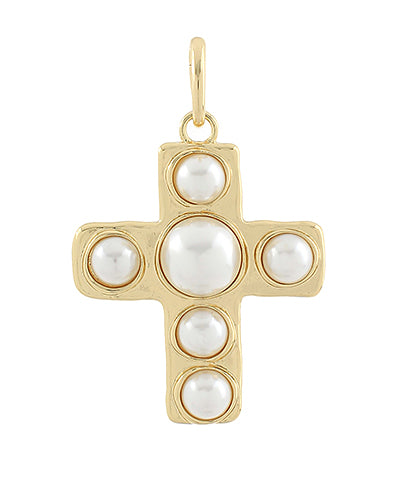 Cross Pearl Pendant