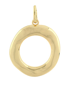 Organic Round Metal Pendant