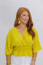 Load image into Gallery viewer, Over There Peplum Top
