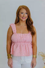 Load image into Gallery viewer, Girls Girl Peplum Crop Top - Pink

