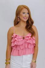 Load image into Gallery viewer, Sunshine Ruffle Tank-Pink
