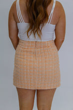 Load image into Gallery viewer, Be Sweet Tweed Mini Skirt- Orange
