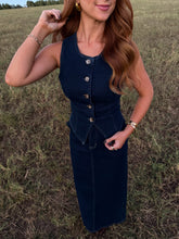 Load image into Gallery viewer, Levi Button Up Denim Vest Set
