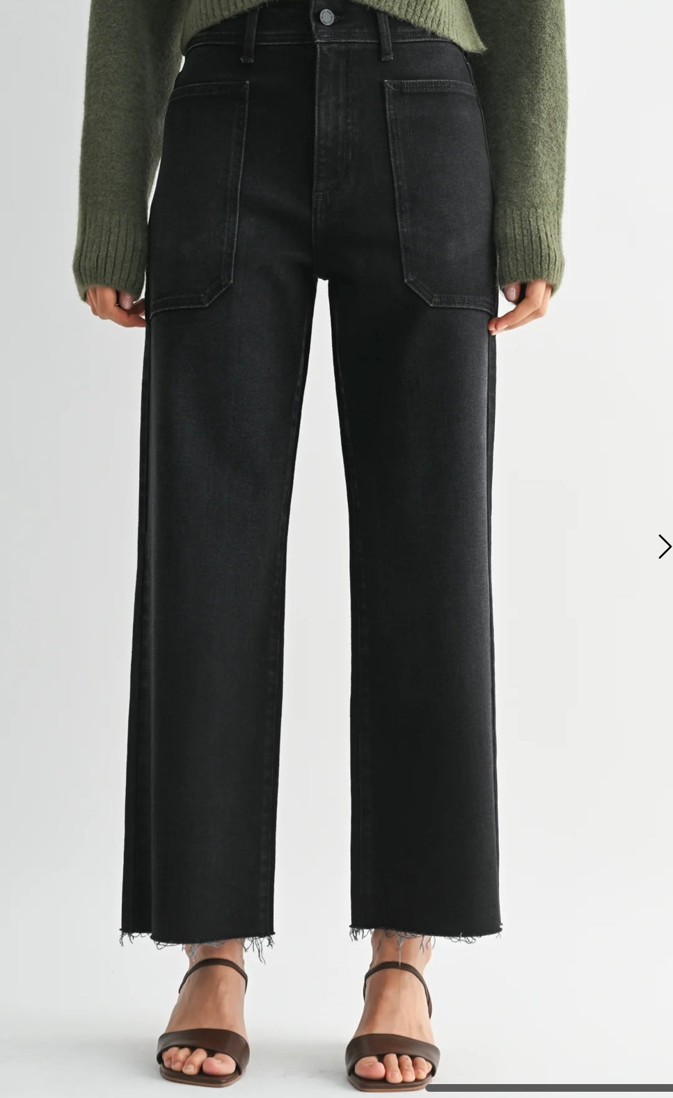 The Nautical Wide Leg- Black