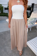Load image into Gallery viewer, After Dune Strapless Midi Dress-Ivory
