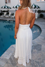 Load image into Gallery viewer, Twirl Into Summer Smocked Maxi Dress-White
