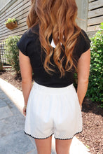 Load image into Gallery viewer, Polished Scalloped Trim Shorts
