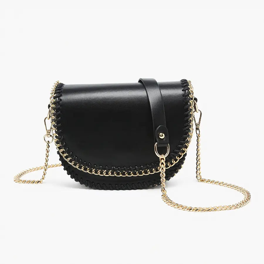Gold Chain Trim Crossbody