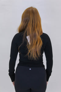 Seamless Swiftly Long Sleeve Top- Black