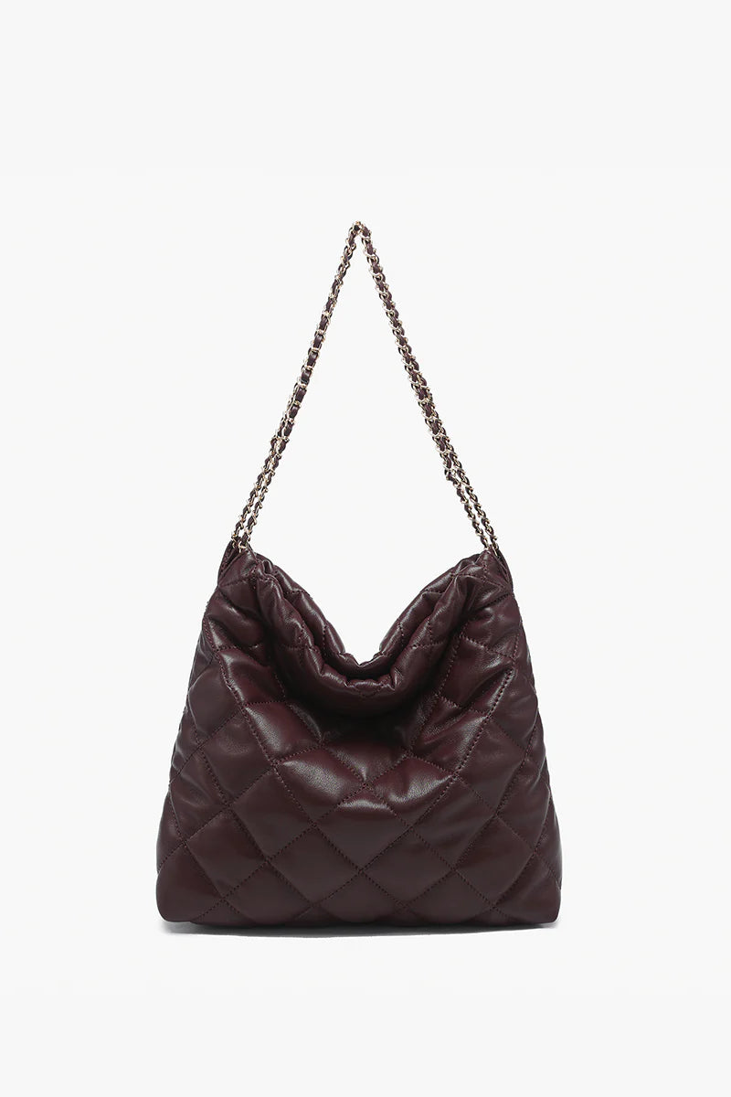 Houston Vegan Quilted Shoulder Bag