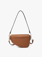 Load image into Gallery viewer, Marisol Vegan Asymmetrical Saddle Bag
