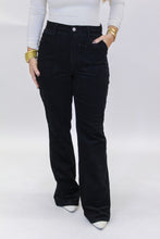 Load image into Gallery viewer, Noca Corduroy Flare Pants-Black
