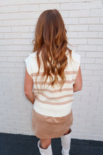 Load image into Gallery viewer, Carrie Striped Sweater Top-Taupe
