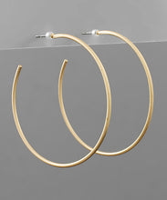 Load image into Gallery viewer, Brass Open Hoops
