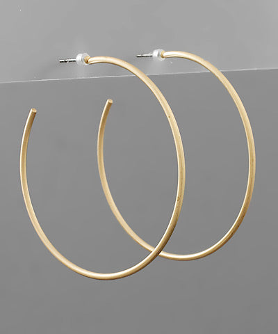 Brass Open Hoops