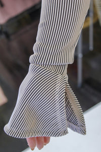 Sweet One Stripped Button Down Set