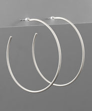 Load image into Gallery viewer, Brass Open Hoops
